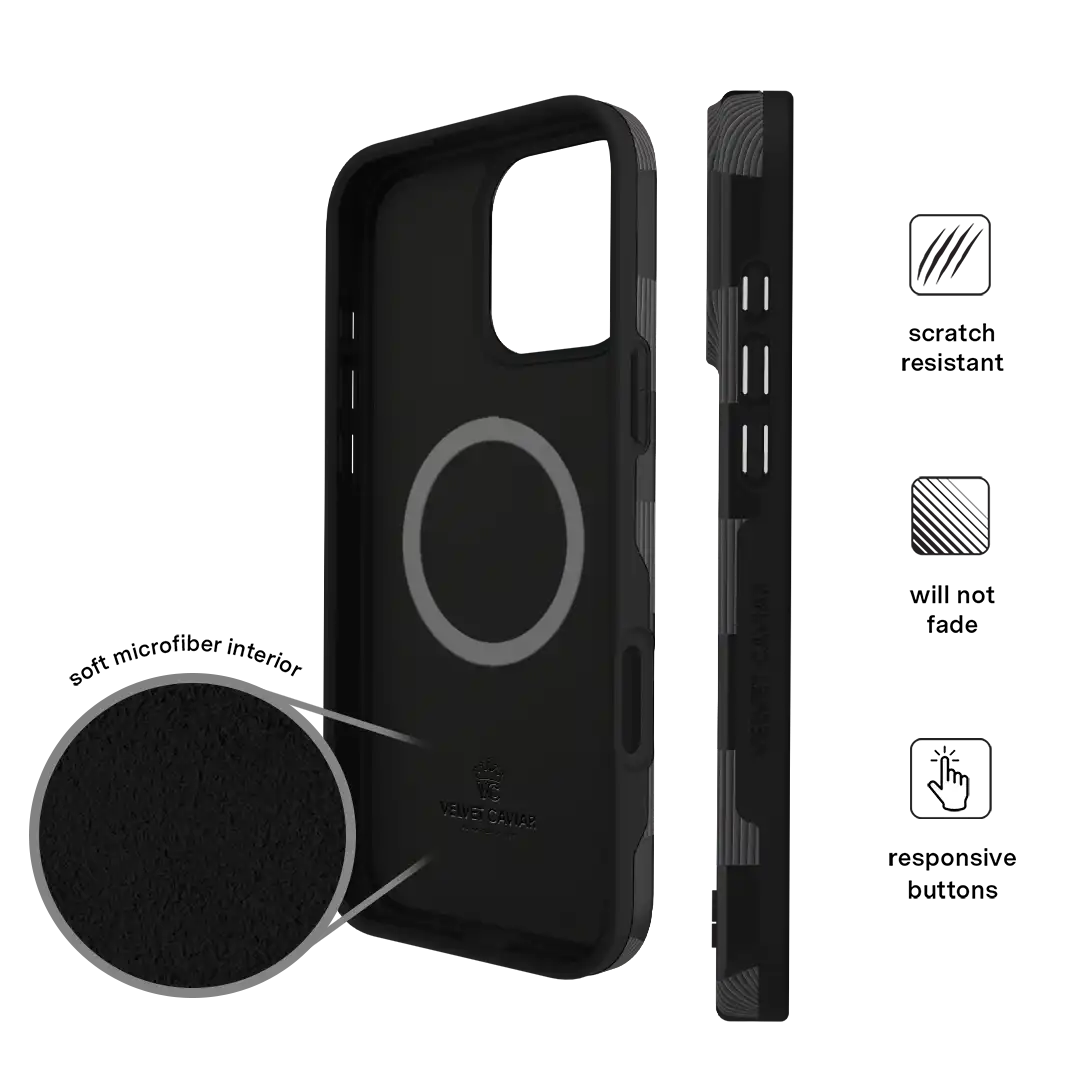 Noir Vibe Checkered iPhone Case