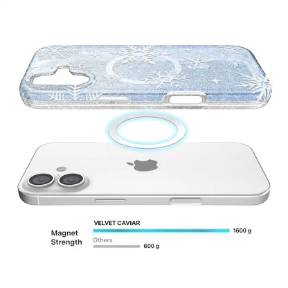 Snow Angel Glitter iPhone Case