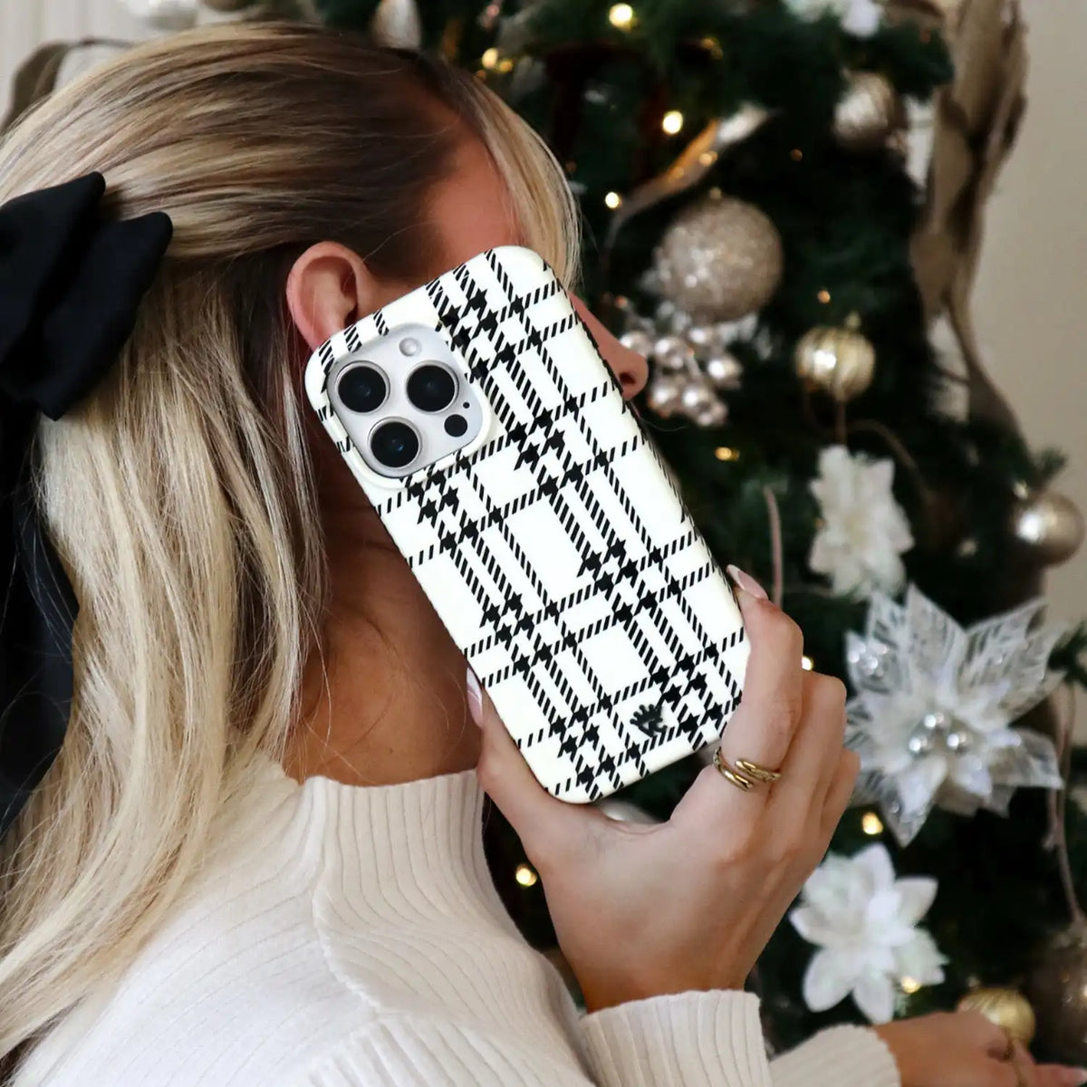 Houndstooth Sweater iPhone Case