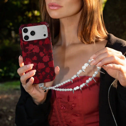 Pearl Spike Phone Charm