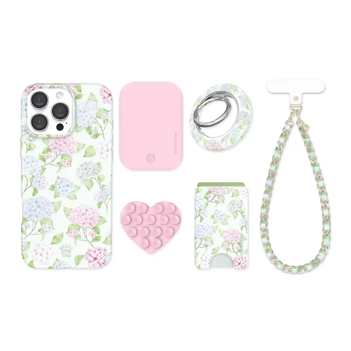 Hydrangea Floral iPhone Bundle Set