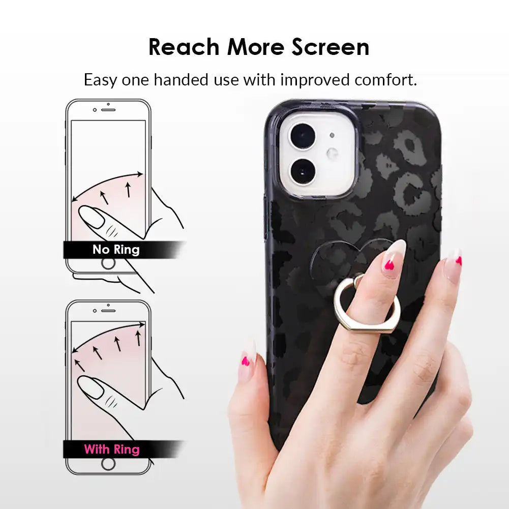 Purple Holo Moonstone Phone Ring