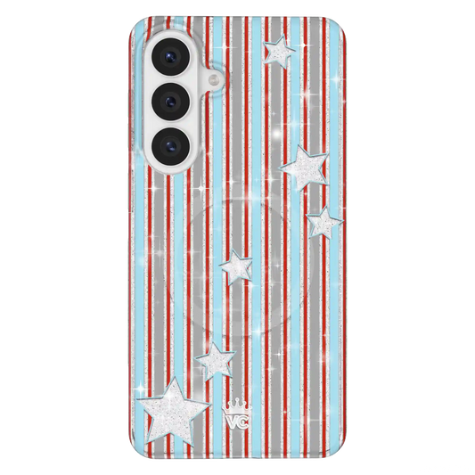 Stars & Stripes Glitter Samsung Case