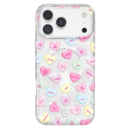 Sweet Hearts Glitter iPhone Case