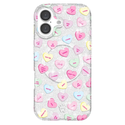 Sweet Hearts Glitter iPhone Case