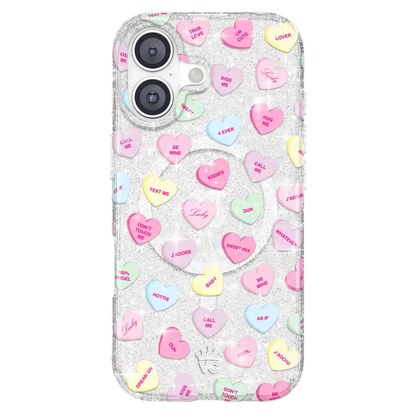 Sweet Hearts Glitter iPhone Case