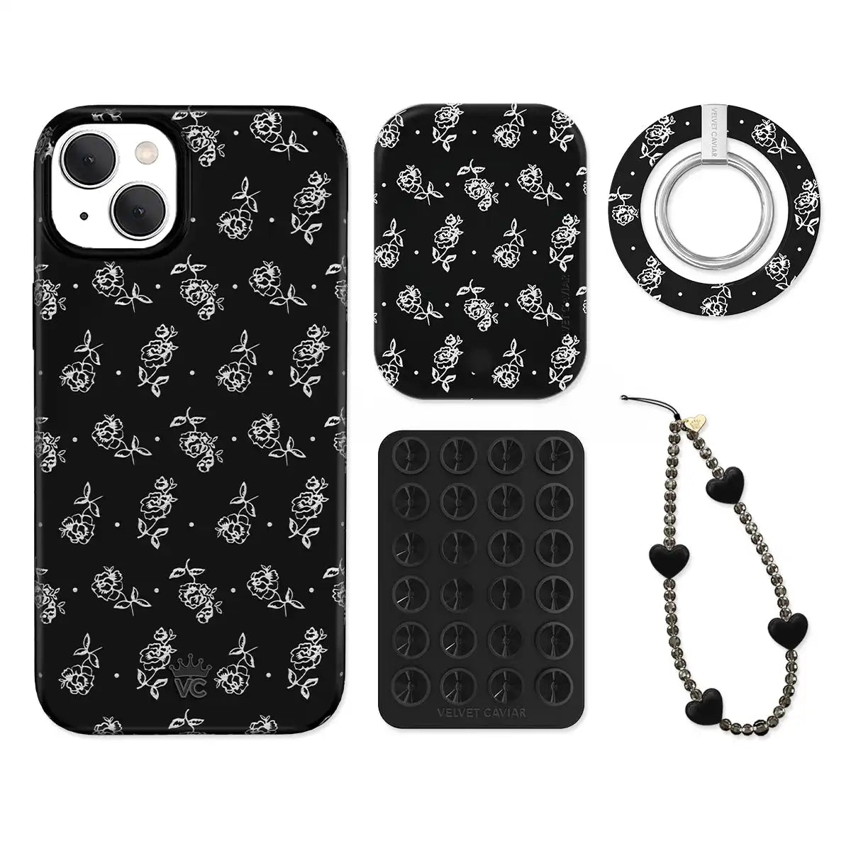 Vintage Roses iPhone Bundle Set - Grip
