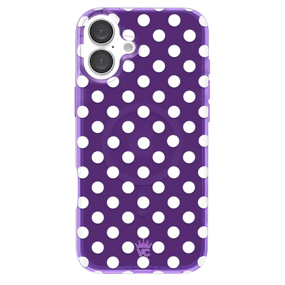 Violet Glow Polka Dot iPhone Case