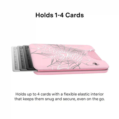Widow’s Web Chrome MagSafe Wallet