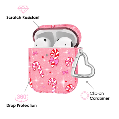 Pink Peppermint Princess AirPod Case