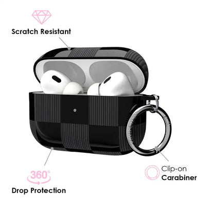 Noir Vibe Checkered AirPod Case