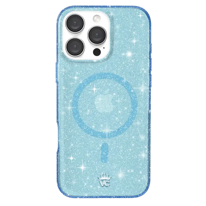 Blue Stardust Glitter iPhone Case