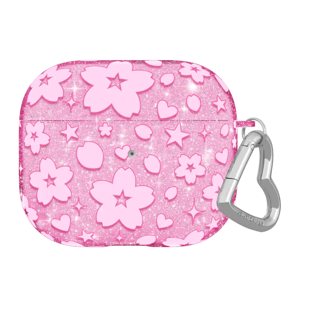 Cherry Blossom Glitter AirPod Case