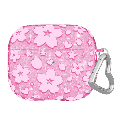 Cherry Blossom Glitter AirPod Case