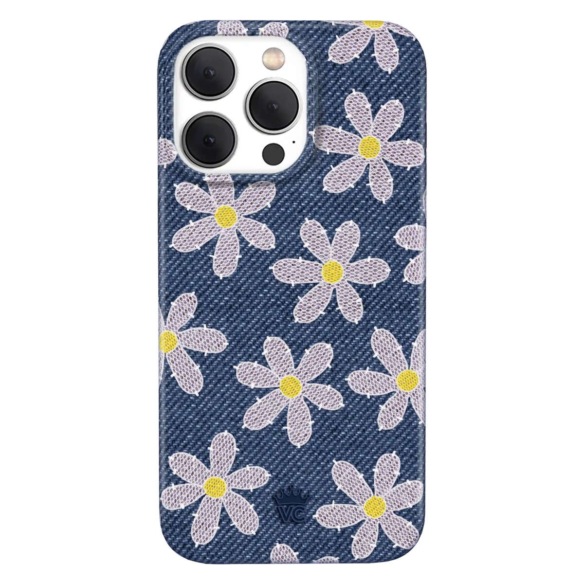 Denim Daisy iPhone Case