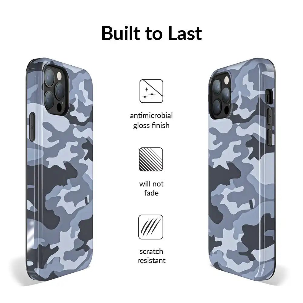 Gray Camo iPhone Case