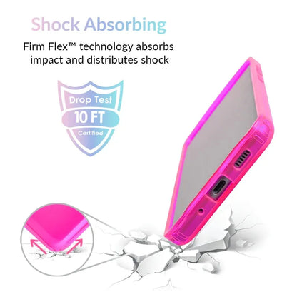 Neon Pink Clear Samsung Case