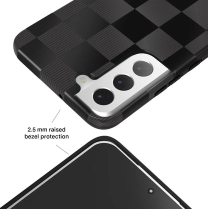 Noir Vibe Checkered Samsung Case