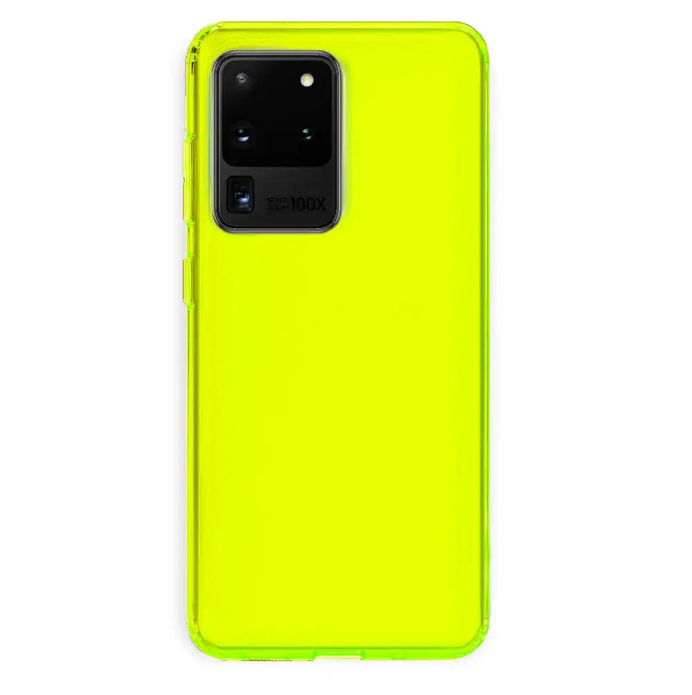 Neon Yellow Clear Samsung Case