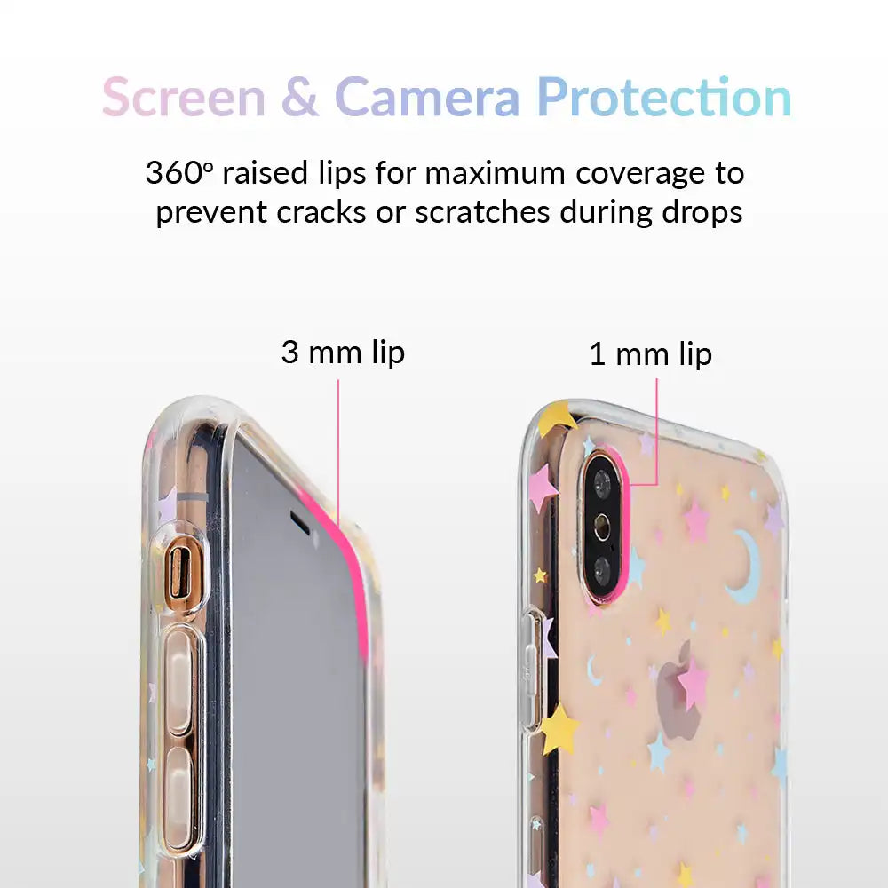Pastel Starry Night Clear iPhone Case