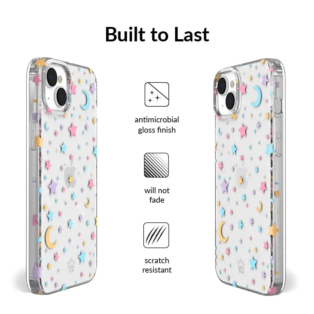 Pastel Starry Night Clear iPhone Case