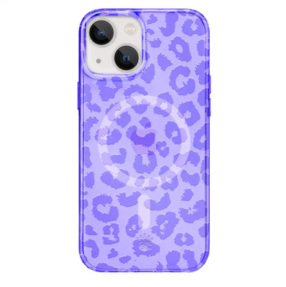 Electric Purple Leopard iPhone Case