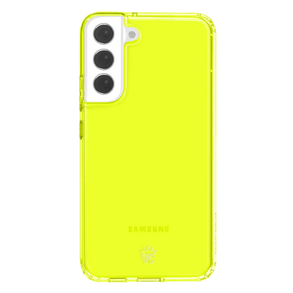 Neon Yellow Clear Samsung Case