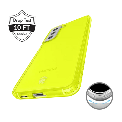 Neon Yellow Clear Samsung Case