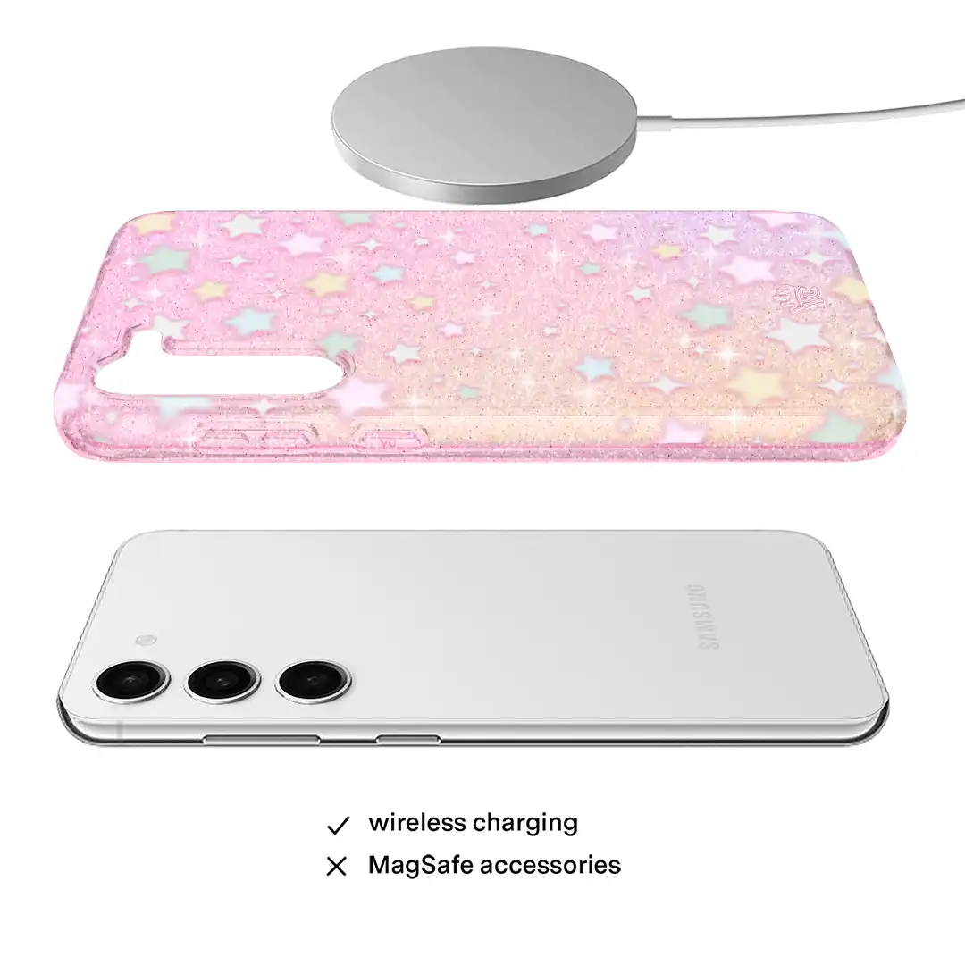 Falling Star Glitter Samsung Case