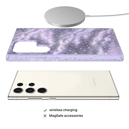 Lilac Celestial Stars Samsung Case