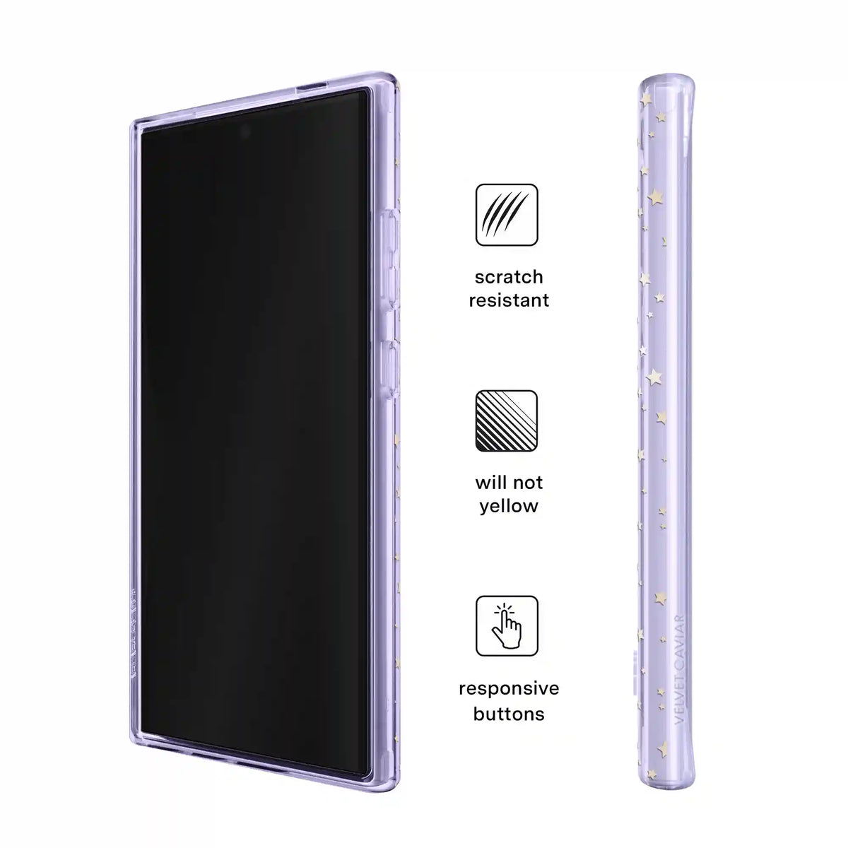 Lilac Celestial Stars Samsung Case