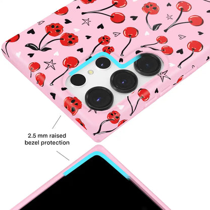 Sour Cherry Skulls Samsung Case