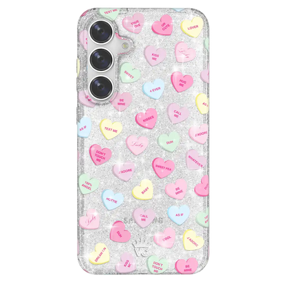 Sweet Hearts Glitter Samsung Case