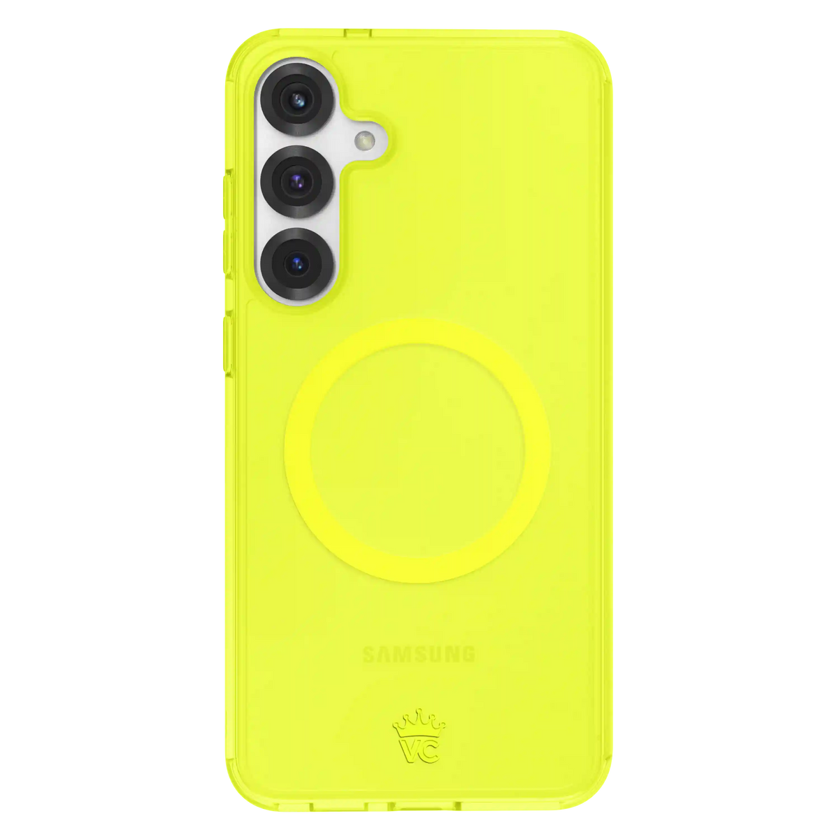 Neon Yellow Clear Samsung Case